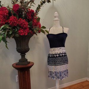 Roxy short dress size XL color navy blue sleeveless